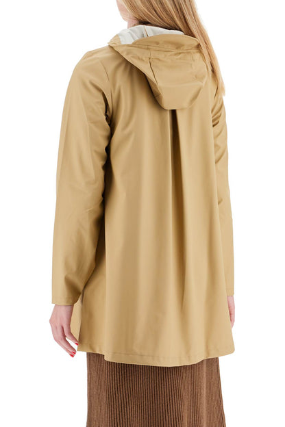 Unisex A-line Rain Jacket  - Beige