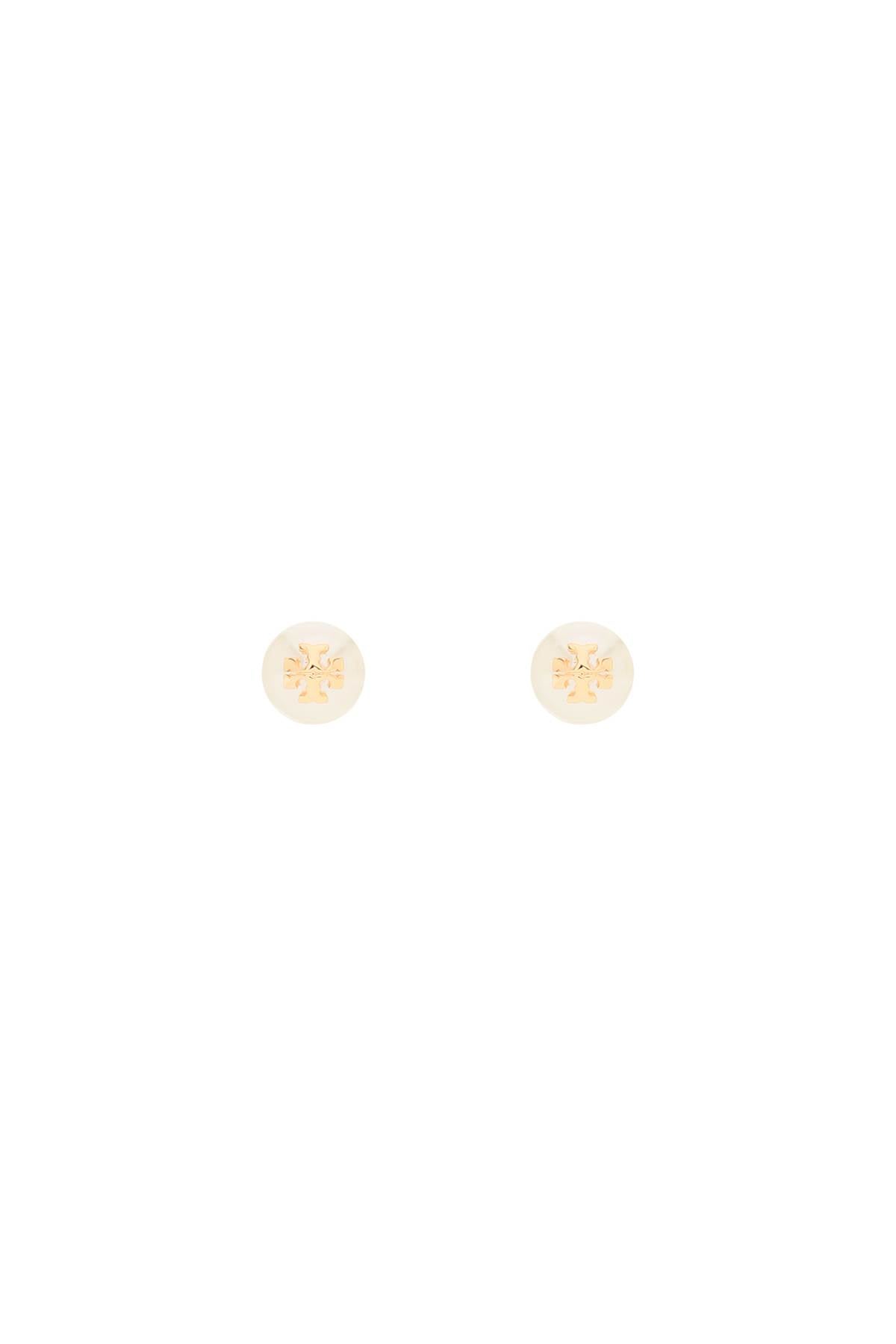 Kira Pearl Earrings With  - White