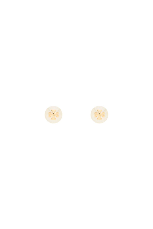 Kira Pearl Earrings With  - White