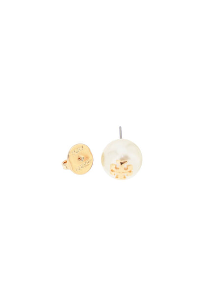 Kira Pearl Earrings With  - White