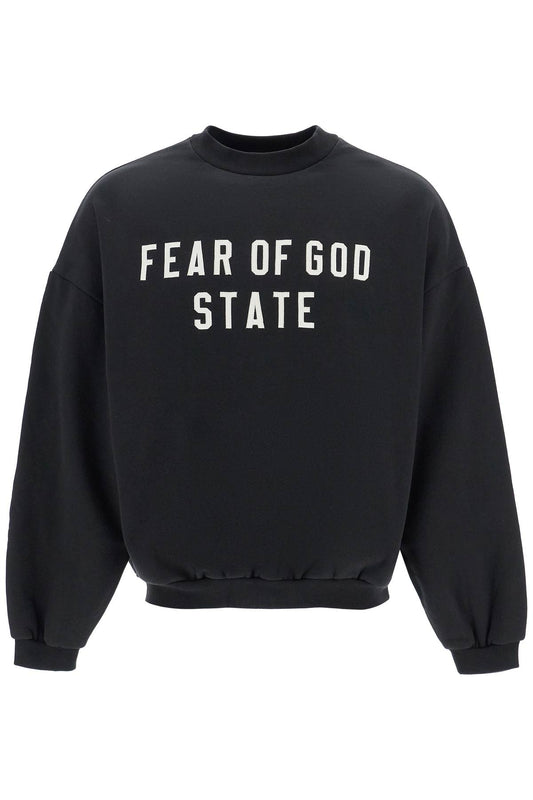 Heavy Fleece Crewneck Sweatshirt  - Black