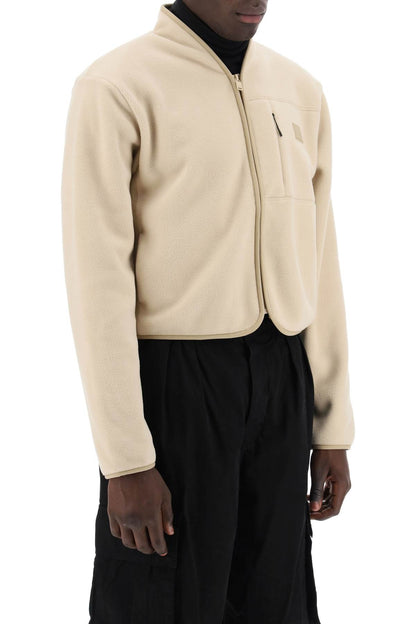 Short Fleece Jacket In Durban Style  - Beige