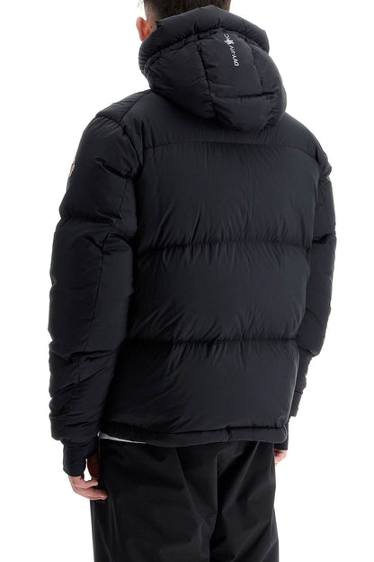 Hooded Down Jacket Mand  - Black