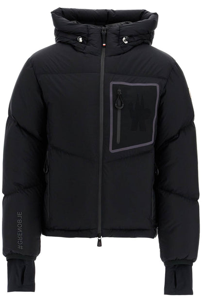 Hooded Down Jacket Mand  - Black