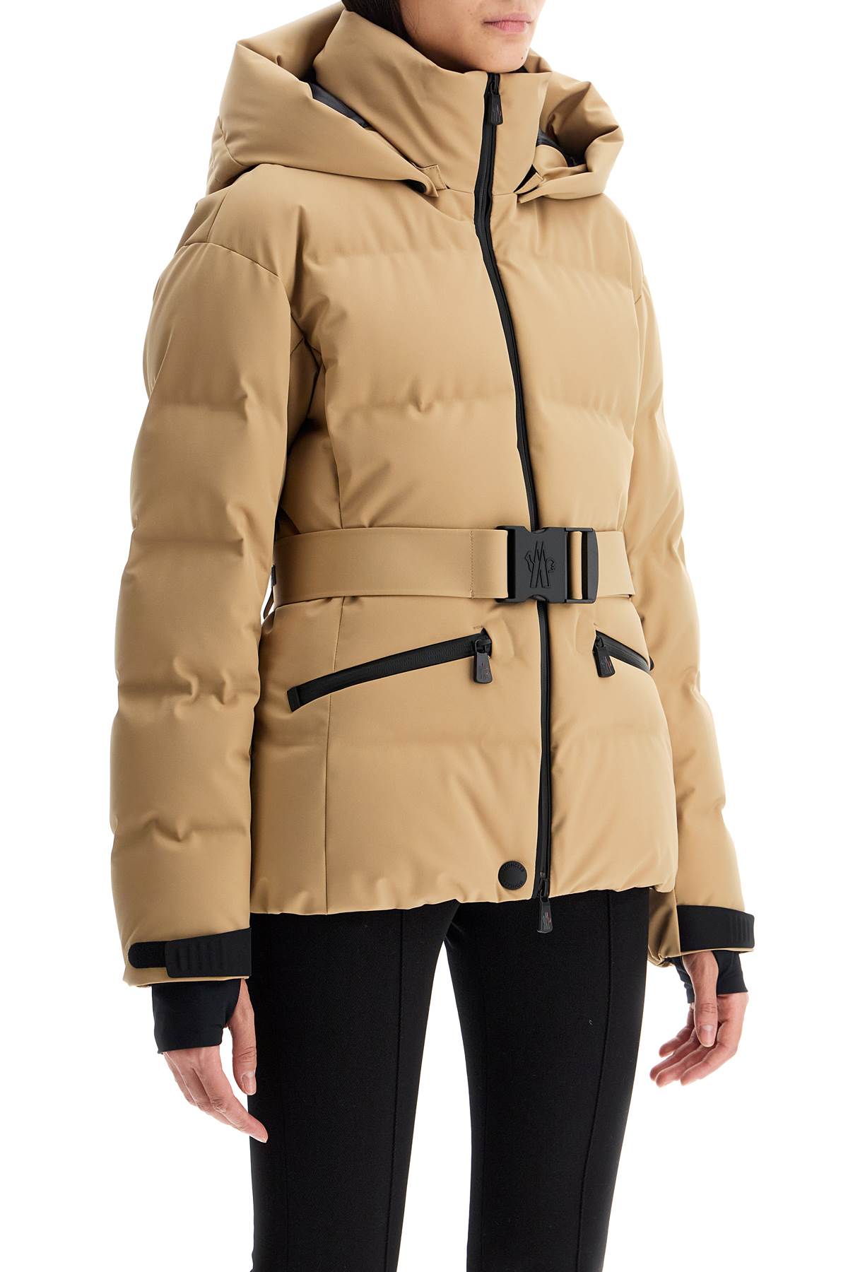 Tolima Belted Ski Down Jacket  - Beige