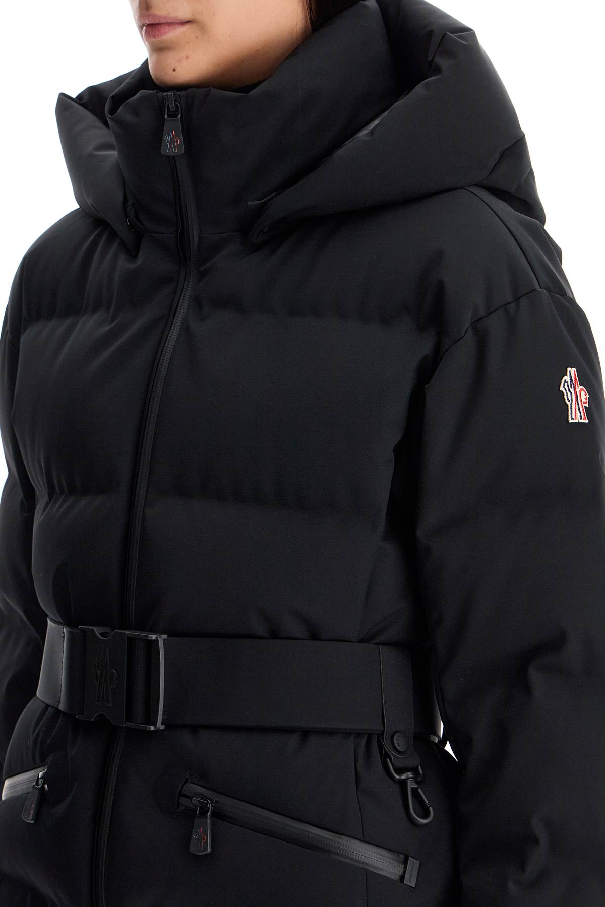 Tolima Belted Ski Down Jacket  - Black