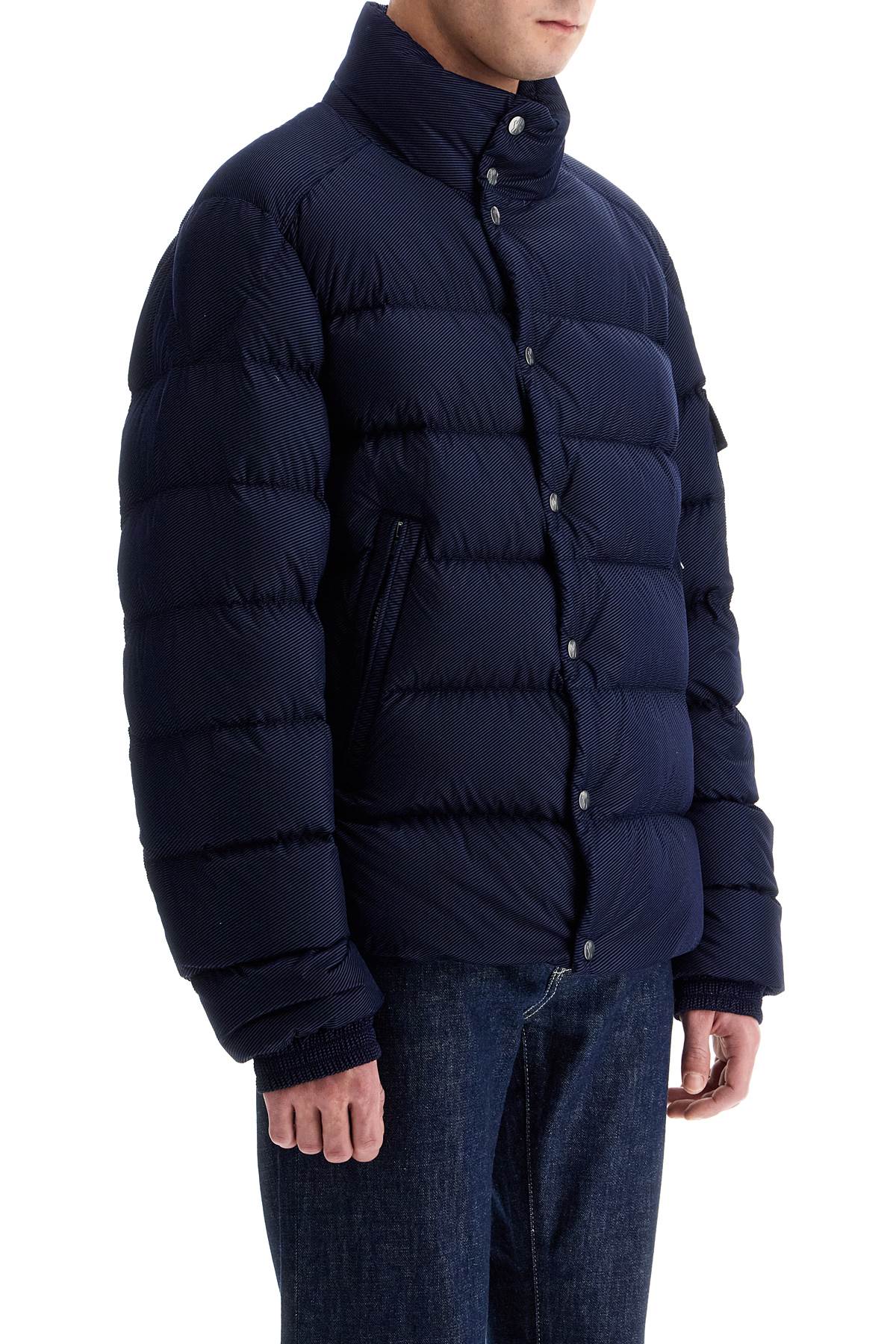 Lule Flocked Down Jacket  - Blue