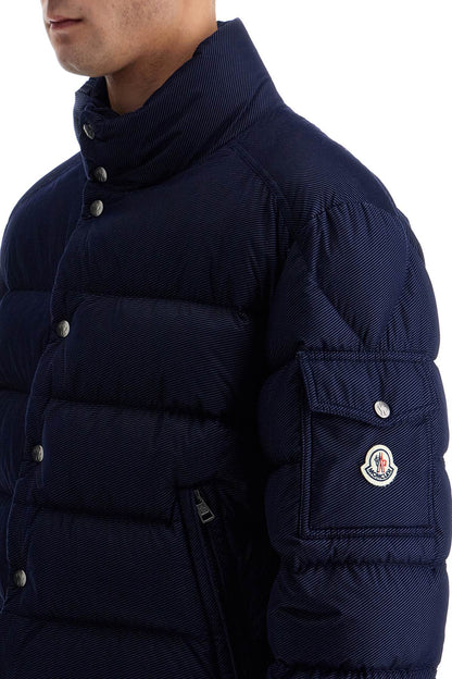 Lule Flocked Down Jacket  - Blue