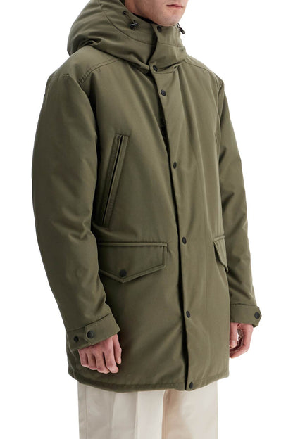 Reversible Long Down Jacket Pref  - Green