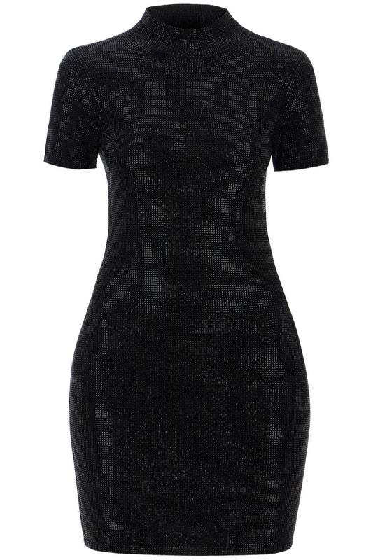 'mini Dress With Rhin  - Black