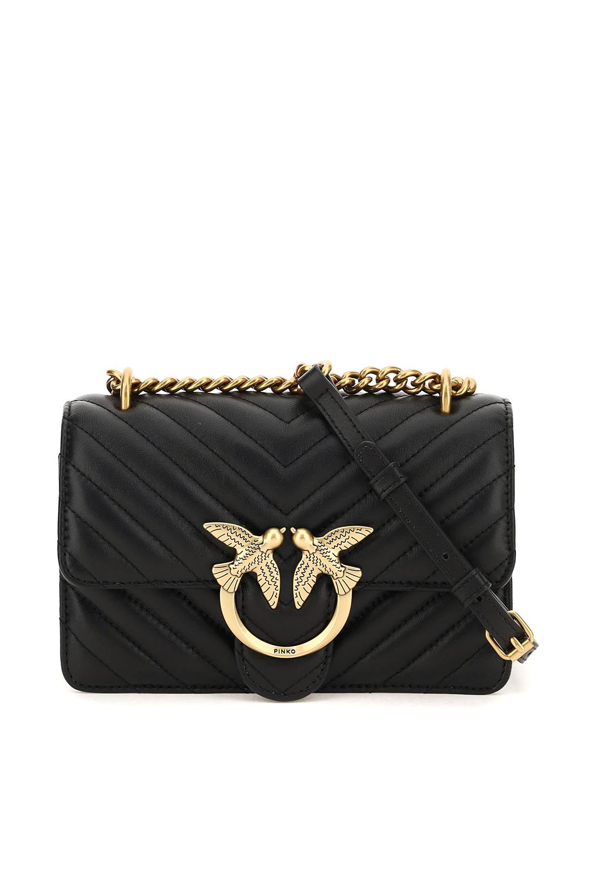 Mini Love Bag One Chevron  - Black