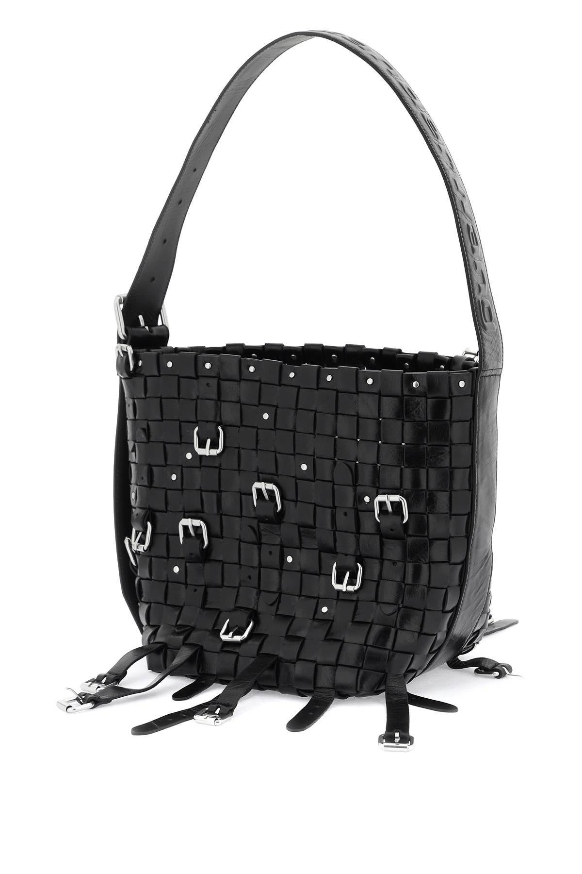 Hobo Lock Medium Handbag  - Black