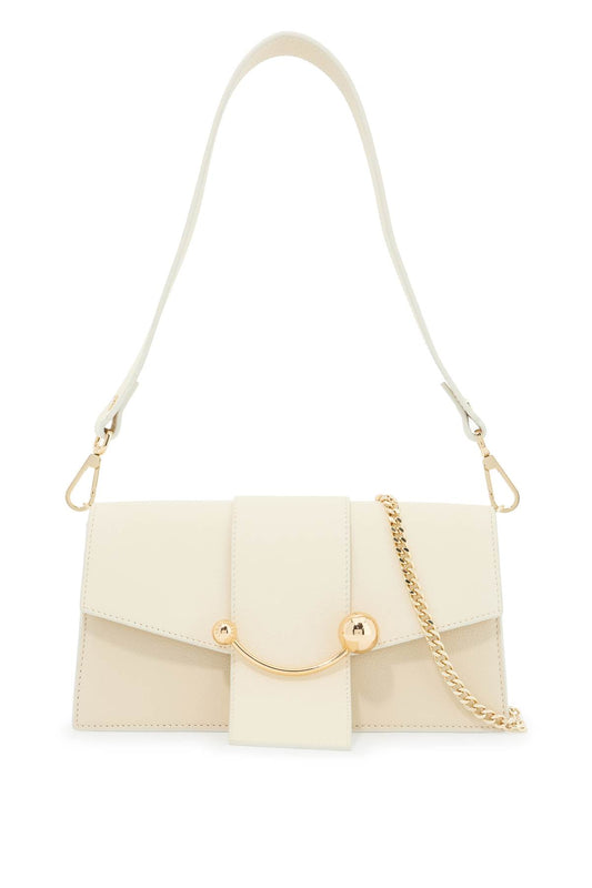 Mini Crescent Shoulder Bag  - White