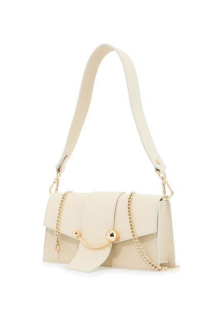 Mini Crescent Shoulder Bag  - White