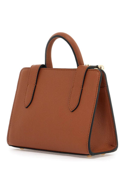 Nano Tote Leather Bag  - Brown