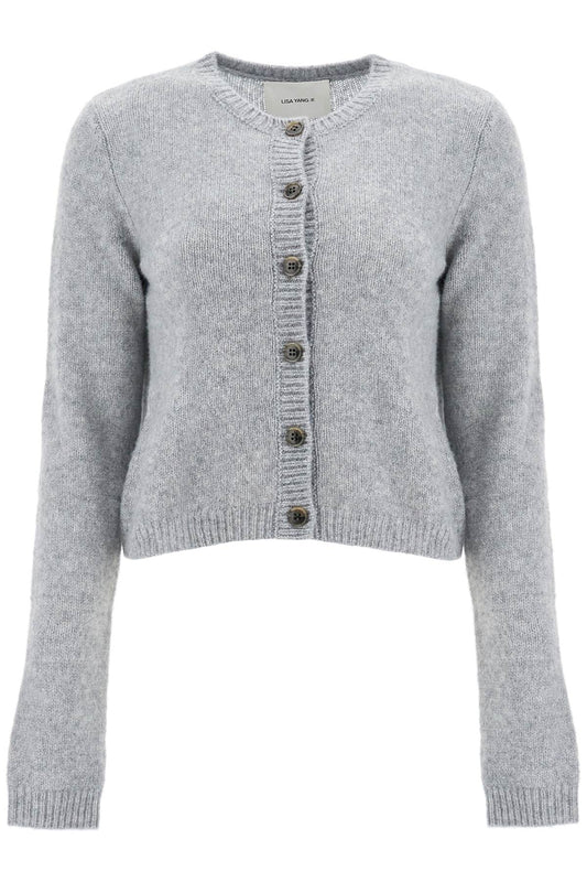 Felicia Silk And Cashmere Cardigan  - Grey