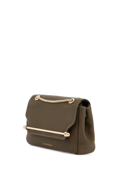 Khaki East/west Soft Mini Calfskin Bag With Golden Details  - Khaki