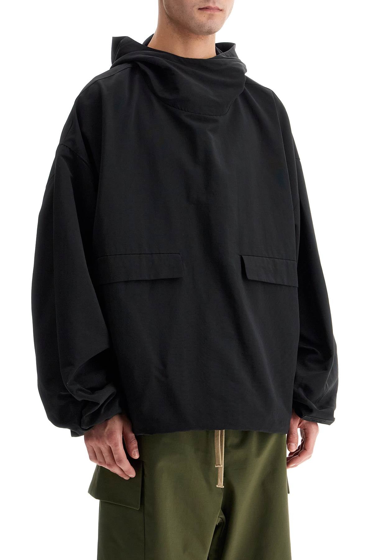 Military Nylon Hooded Anor  - Black