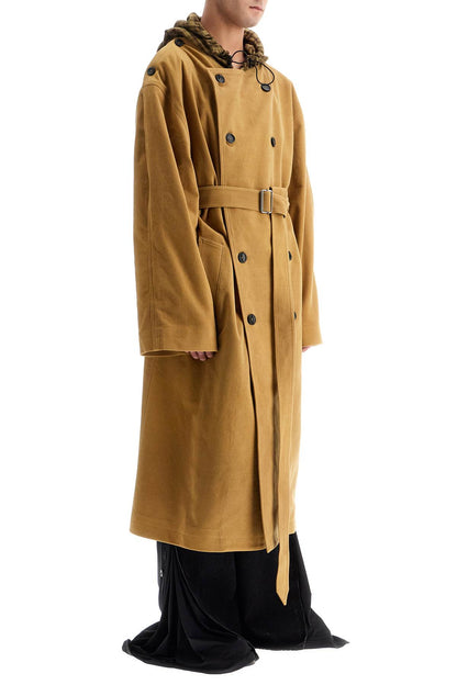 In Pelle\n\nlong Trench Coat With Hood  - Beige