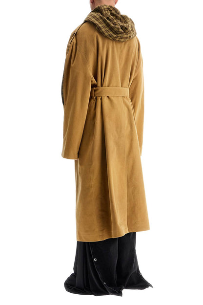 In Pelle\n\nlong Trench Coat With Hood  - Beige