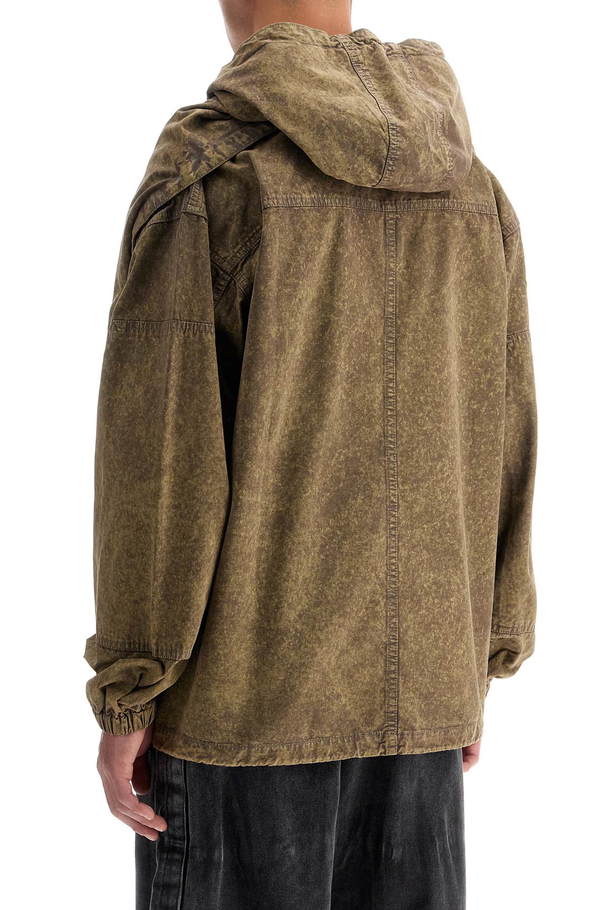 Removable Panel Jacket With Seven  - Khaki