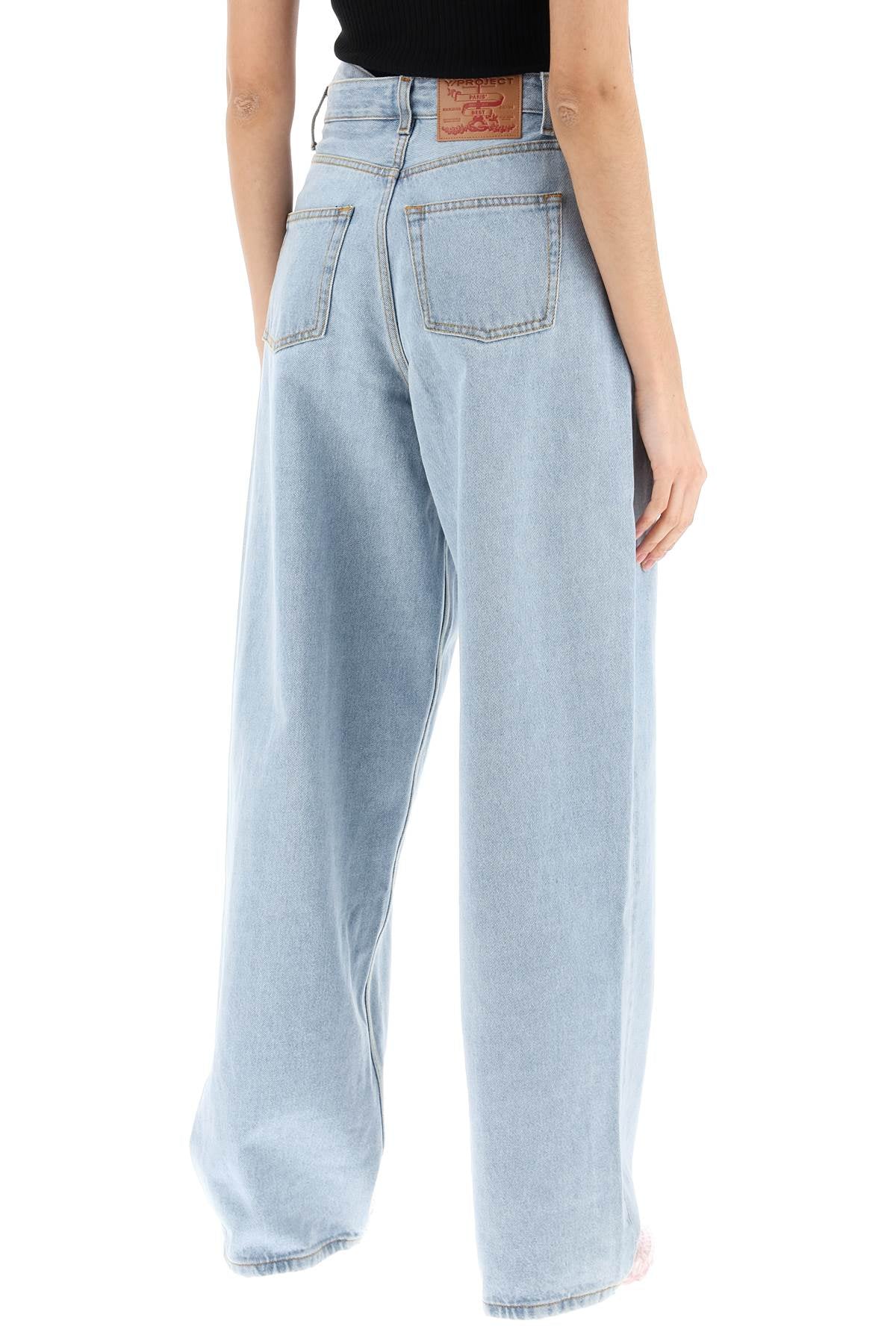 Evergreen Double-waist Jeans  - Blue