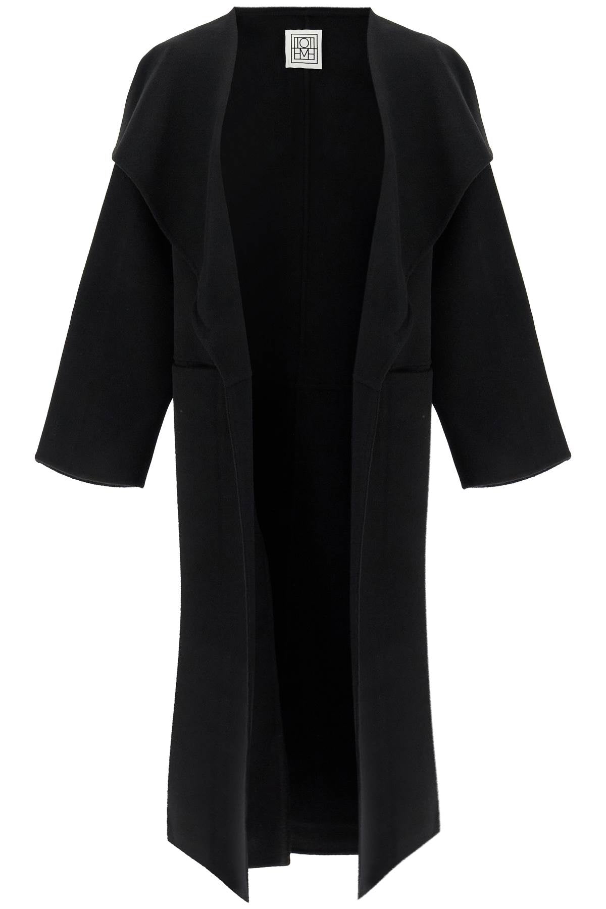 Signature Wool-cashmere Coat  - Black