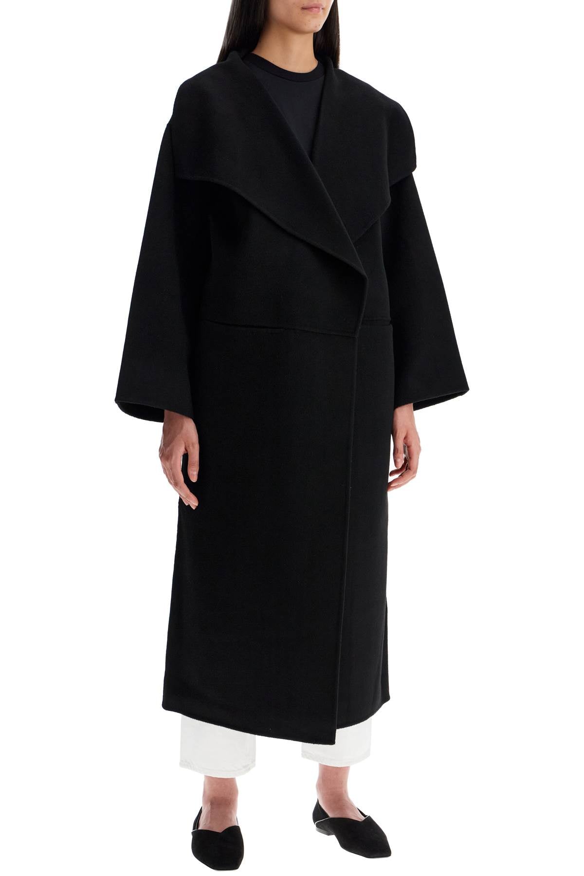 Signature Wool-cashmere Coat  - Black