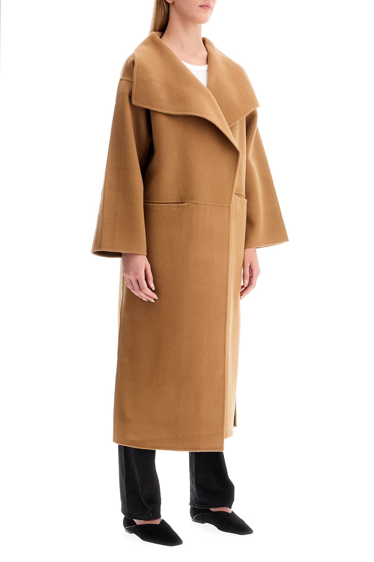 Signature Wool-cashmere Coat  - Beige