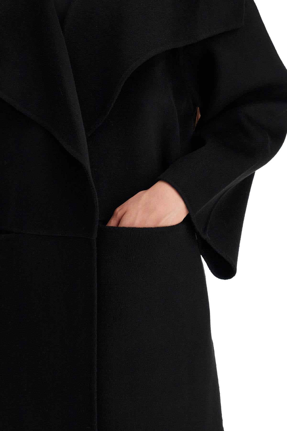 Signature Wool-cashmere Coat  - Black