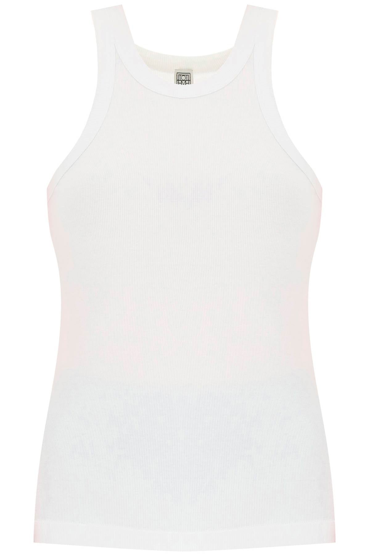 Ribbed Tank Top  - White