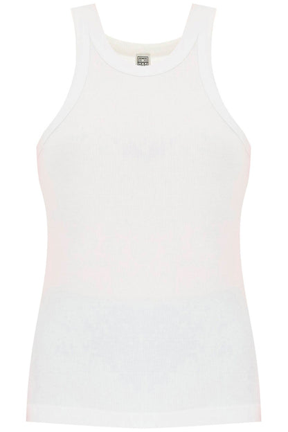 Ribbed Tank Top  - White