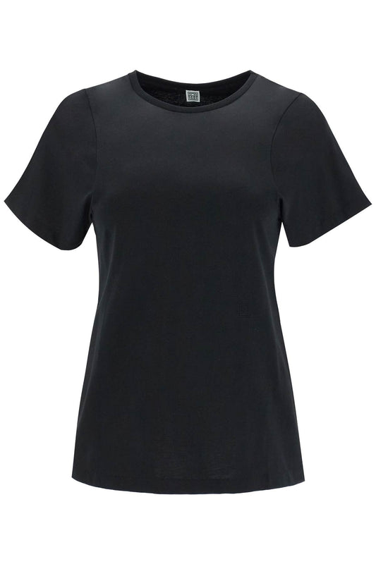 Curved Seam T-shirt  - Black