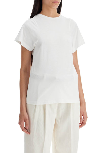 Curved Seam T-shirt  - White