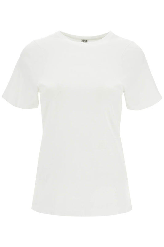 Curved Seam T-shirt  - White