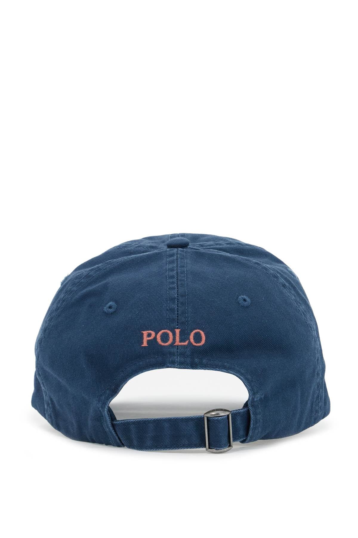 Baseball Cap With Embroidered Pony Logo  - Blu