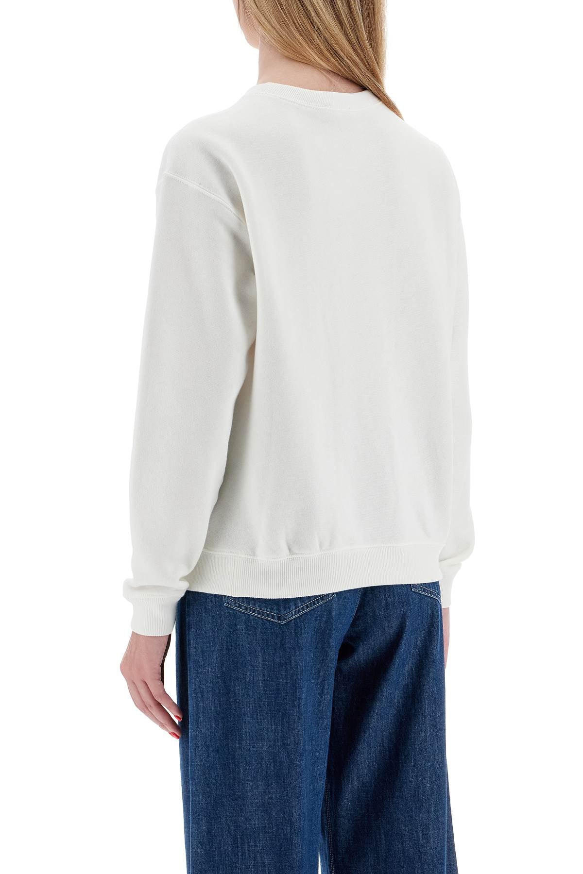 Loose Fit Sweatshirt  - Bianco