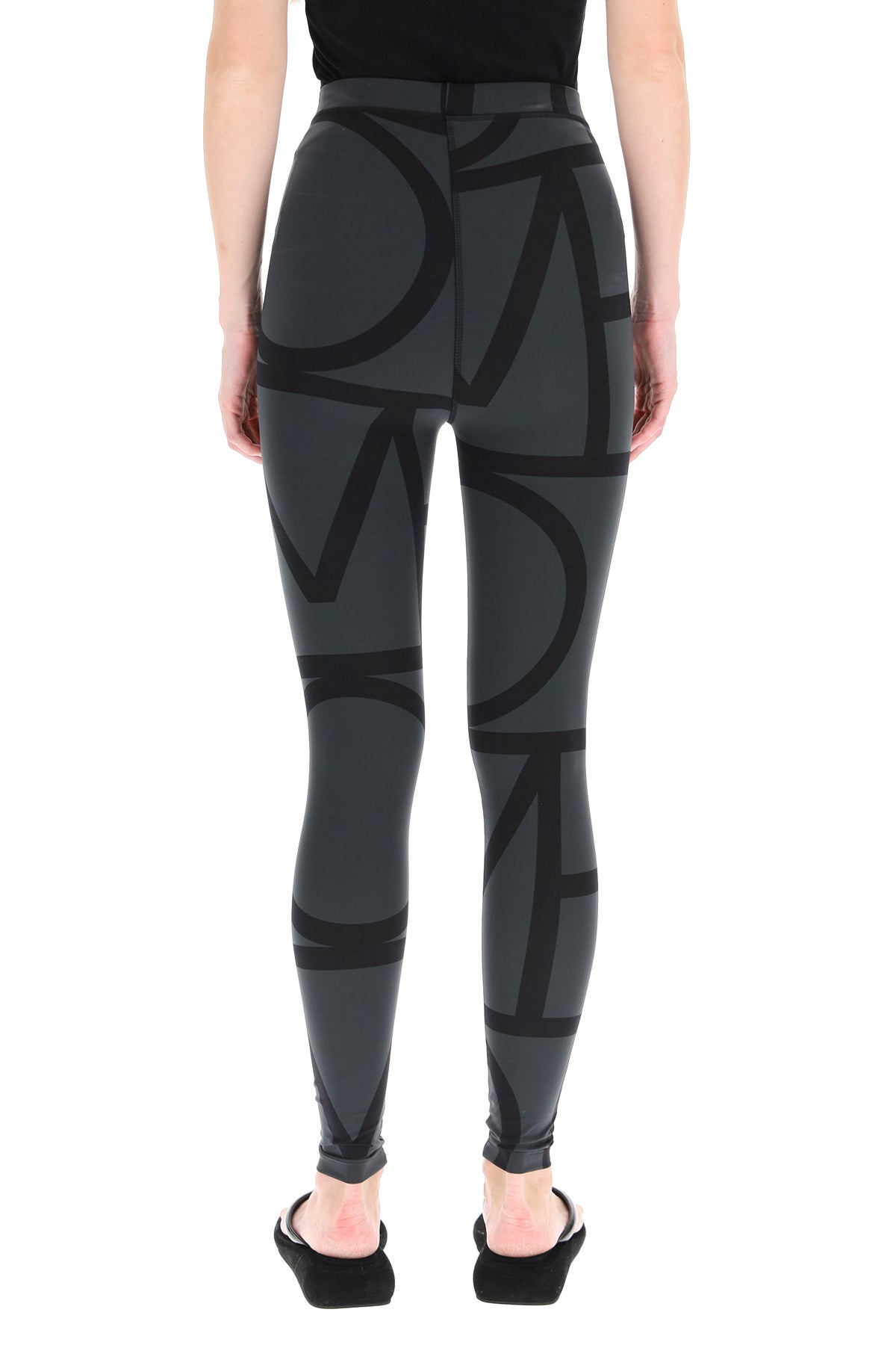 Mongram Leggings  - Black