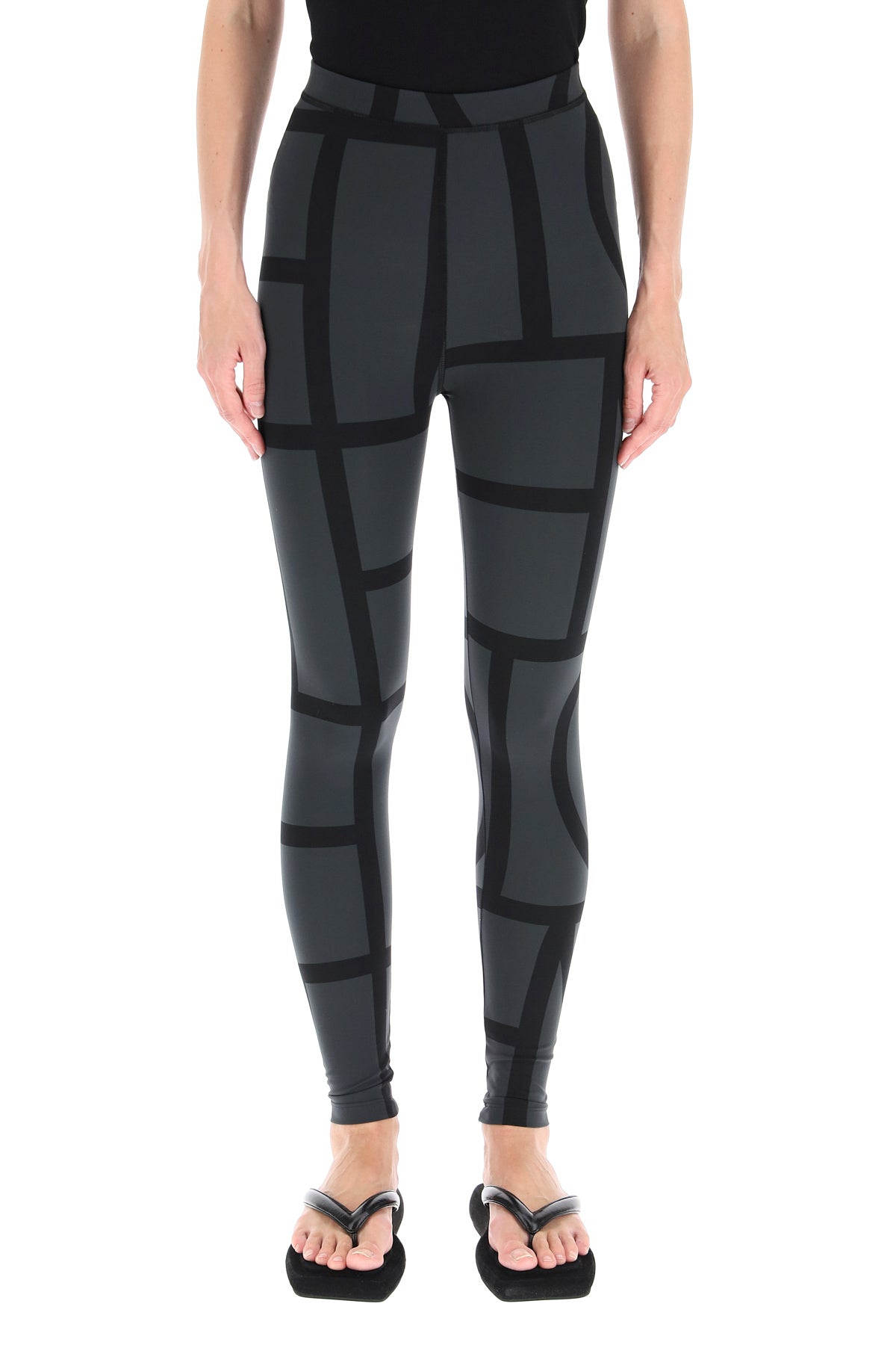 Mongram Leggings  - Black