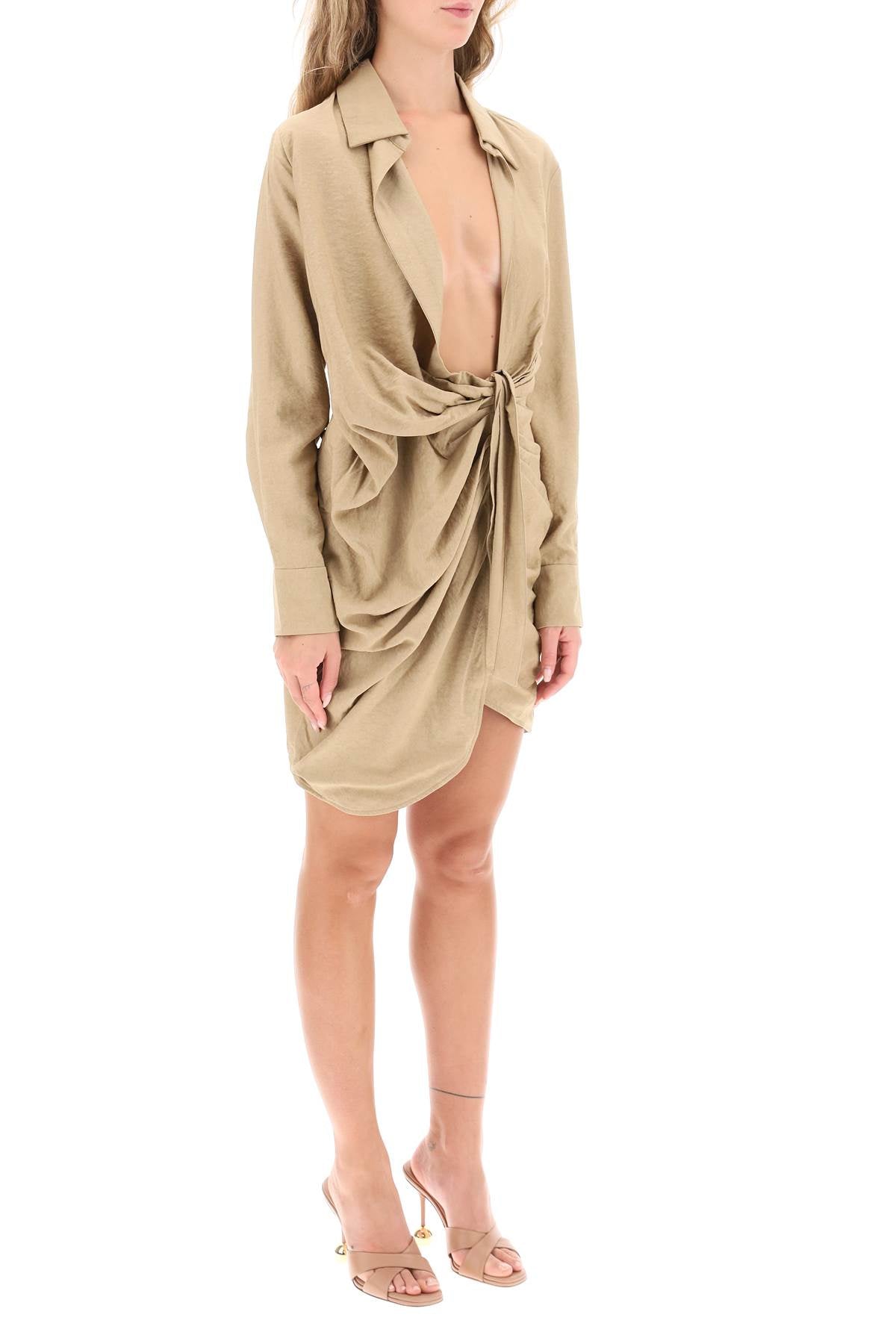 La Robe Bahia Mini Dress  - Beige