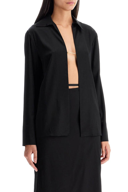 Open Shirt 'the Night Chemise  - Black