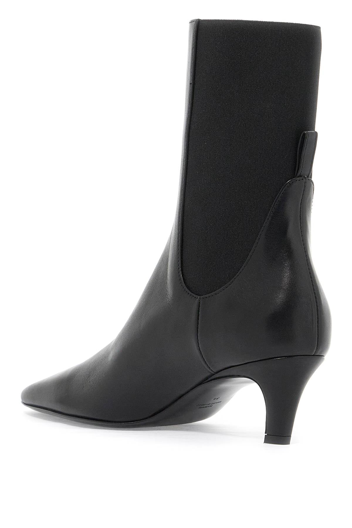 Mid Heel Boots  - Black