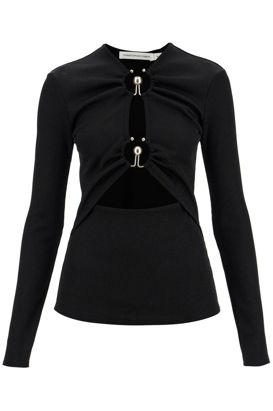 Long-sleeved Orbit Ruched  - Nero