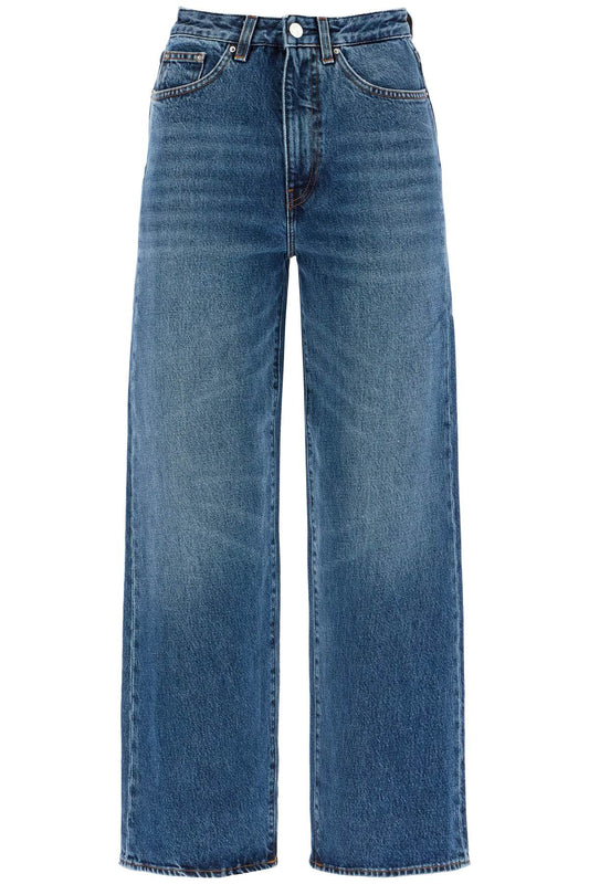 Cropped Flare Jeans  - Blue