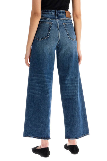 Cropped Flare Jeans  - Blue