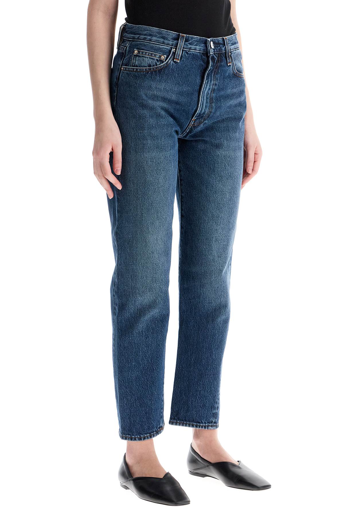 Washed Blue Organic Cotton Jeans  - Blue