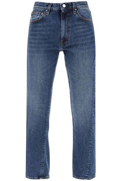 Twisted Seam Slim Jeans  - Blue