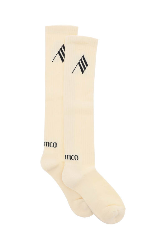 Logo Short Sports Socks  - Beige