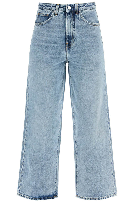 Cropped Flare Jeans  - Blue