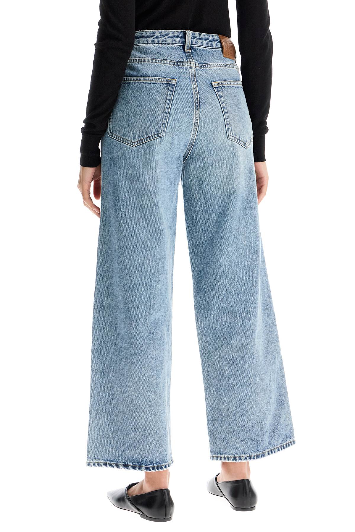 Cropped Flare Jeans  - Blue